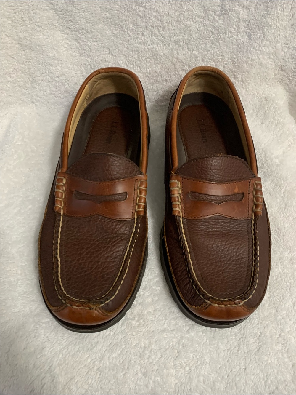 Men's Brown Leather Penny Loafers
